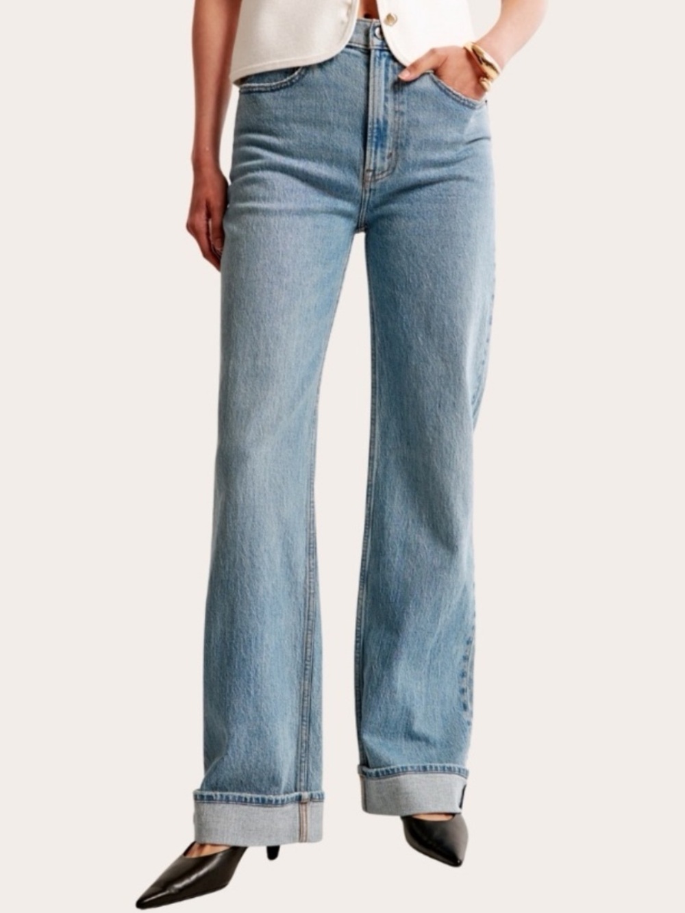 Abercrombie & Fitch Light Blue Straight Leg Jeans